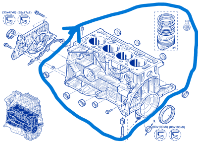 MOTOR BLOĞU (1.4_16v ) CLİO 1 MEGANE 1 SCENİC 1