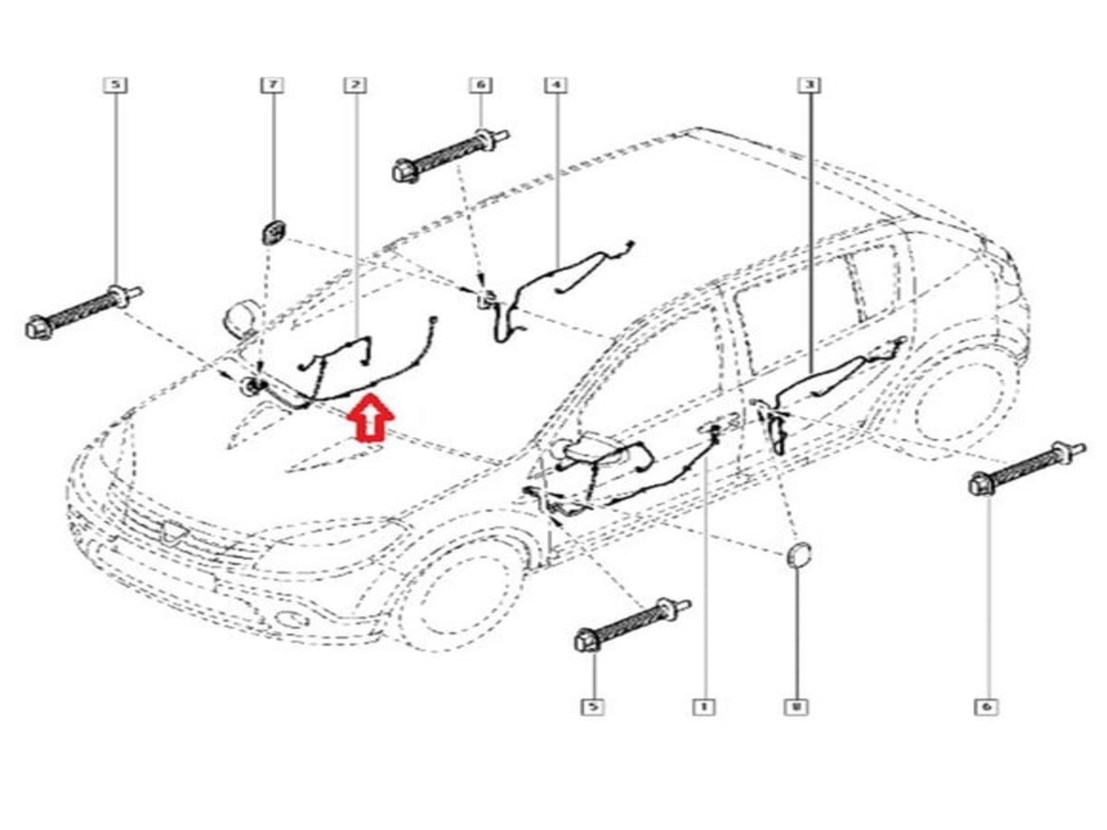 SAĞ ÖN KAPI KABLOSU