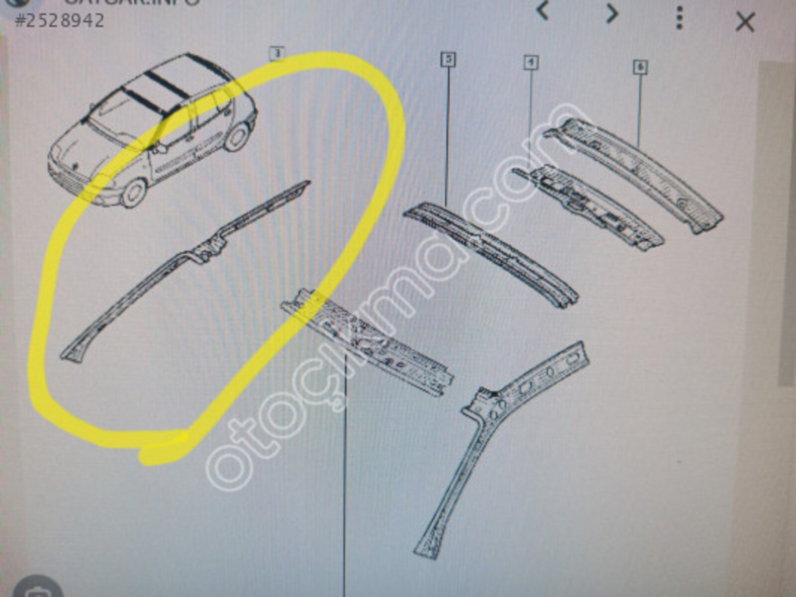SAĞ ÖN DİREK İÇ SACI LB--
