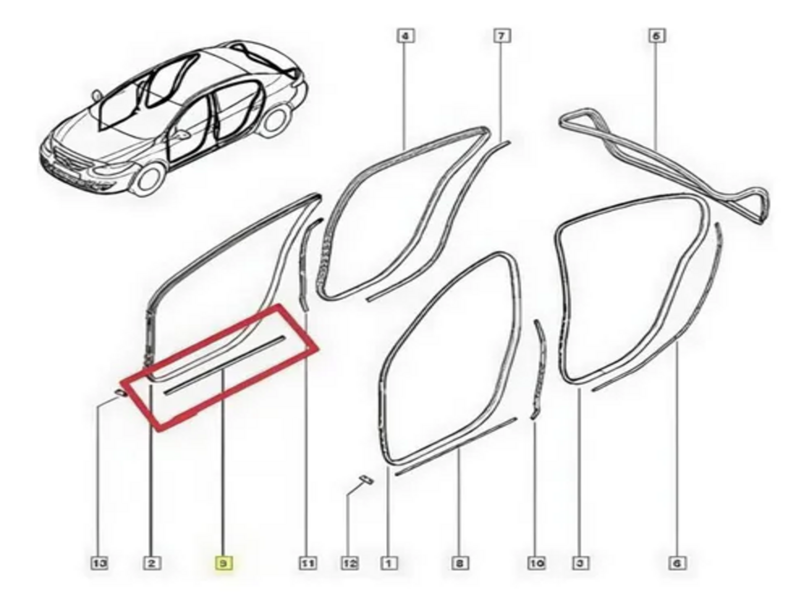 SAĞ ÖN KAPI İÇ FİTİLİ FLUENCE